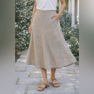 Banana Republic Tan A-Line Skirt